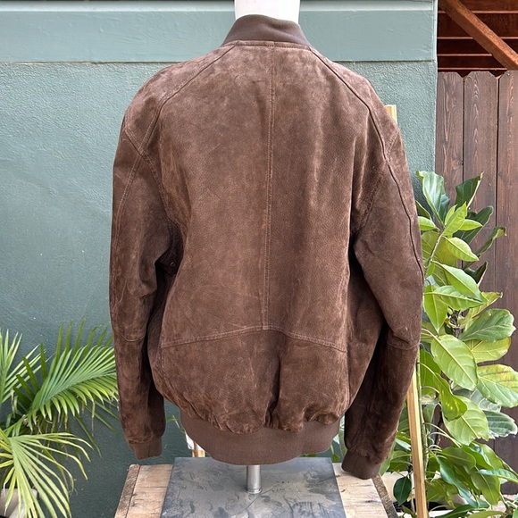 Men’s FLAVOR suede bomber size: medium - Picture 3 of 7